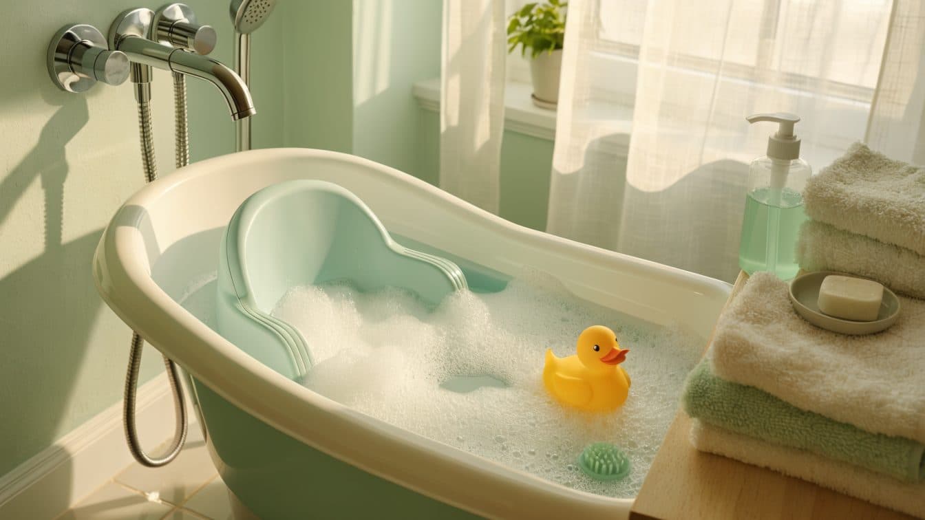 استحمام المولود خطوة بخطوة: بدون توتر لكِ أو له 🛁